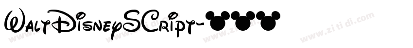 WaltDisneySCript字体转换