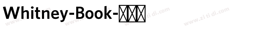 Whitney-Book字体转换