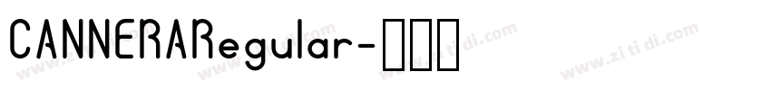 CANNERARegular字体转换