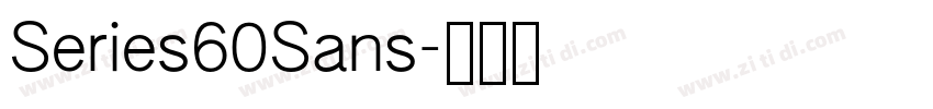 Series60Sans字体转换