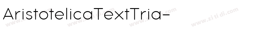 AristotelicaTextTria字体转换