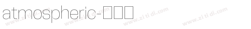 atmospheric字体转换