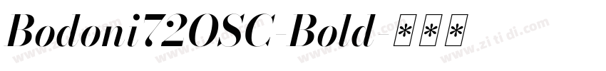 Bodoni72OSC-Bold字体转换