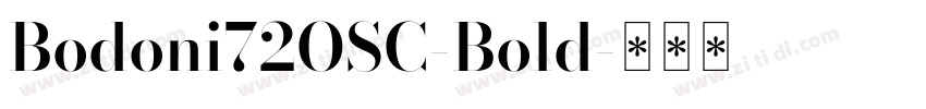 Bodoni72OSC-Bold字体转换