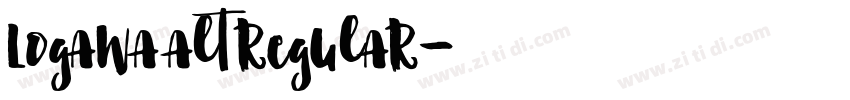 LogawaAltRegular字体转换