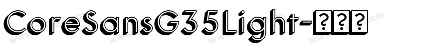 CoreSansG35Light字体转换