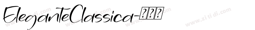 EleganteClassica字体转换