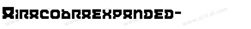 Airacobraexpanded字体转换