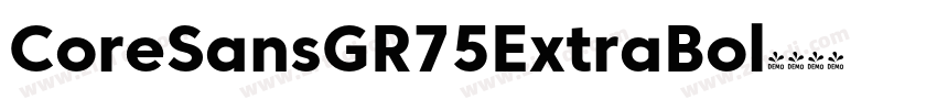 CoreSansGR75ExtraBol字体转换