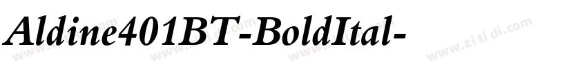 Aldine401BT-BoldItal字体转换