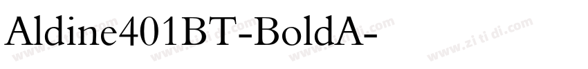 Aldine401BT-BoldA字体转换