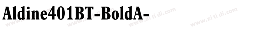 Aldine401BT-BoldA字体转换