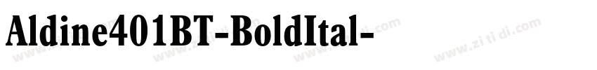 Aldine401BT-BoldItal字体转换