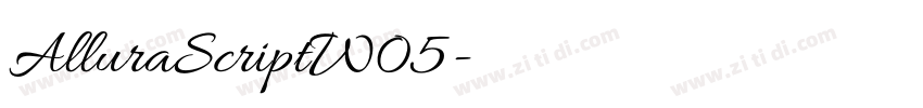 AlluraScriptW05字体转换