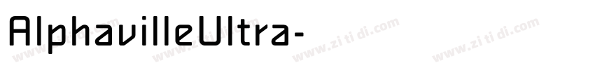 AlphavilleUltra字体转换