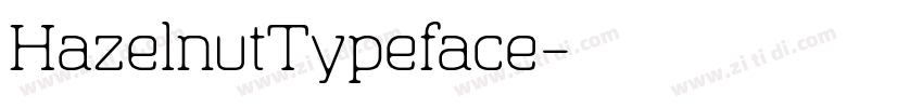 HazelnutTypeface字体转换