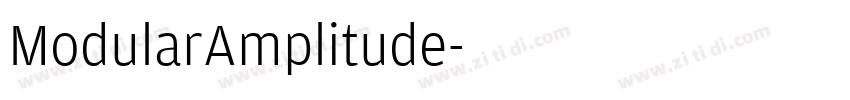 ModularAmplitude字体转换