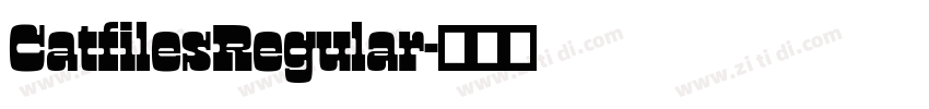 CatfilesRegular字体转换