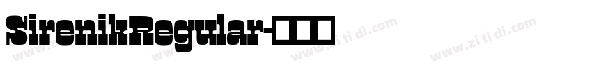 SirenikRegular字体转换