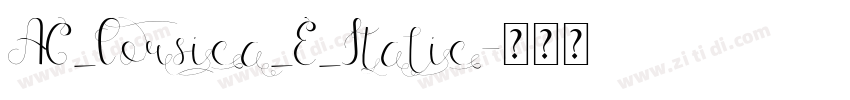 AG_Corsica_E_Italic字体转换