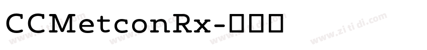 CCMetconRx字体转换