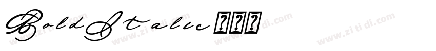 BoldItalic字体转换