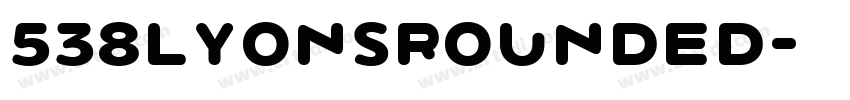 538LyonsRounded字体转换