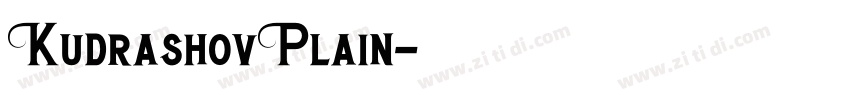 KudrashovPlain字体转换