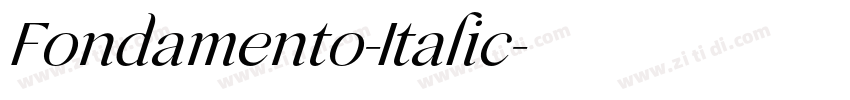 Fondamento-Italic字体转换