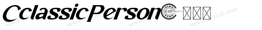 CclassicPerson字体转换