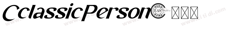 CclassicPerson字体转换