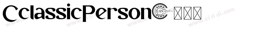 CclassicPerson字体转换