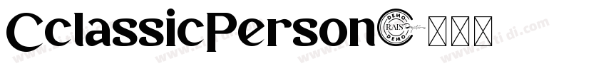 CclassicPerson字体转换