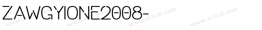 ZawgyiOne2008字体转换