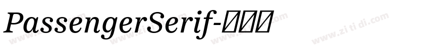 PassengerSerif字体转换