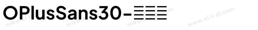 OPlusSans30字体转换