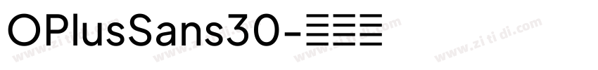 OPlusSans30字体转换