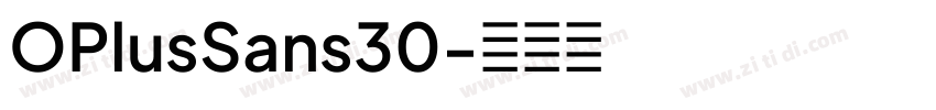 OPlusSans30字体转换