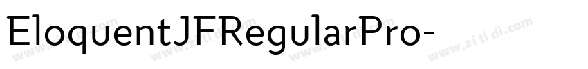 EloquentJFRegularPro字体转换