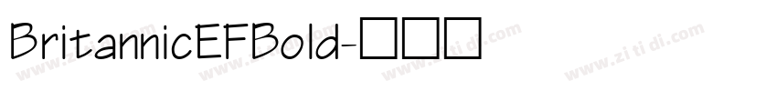 BritannicEFBold字体转换