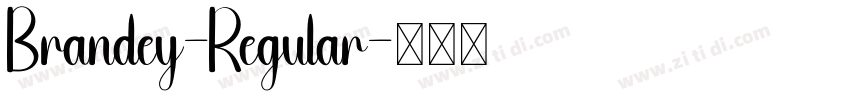 Brandey-Regular字体转换