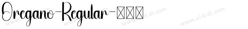 Oregano-Regular字体转换