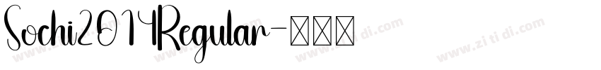 Sochi2014Regular字体转换