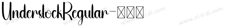 UnderstockRegular字体转换