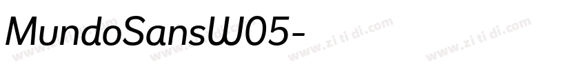 MundoSansW05字体转换