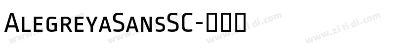 AlegreyaSansSC字体转换