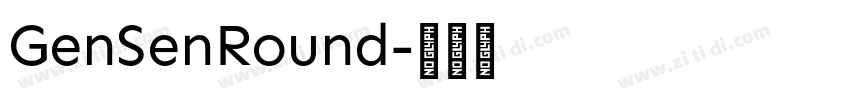 GenSenRound字体转换