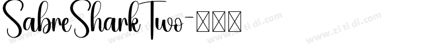 SabreSharkTwo字体转换