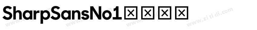 SharpSansNo1字体转换