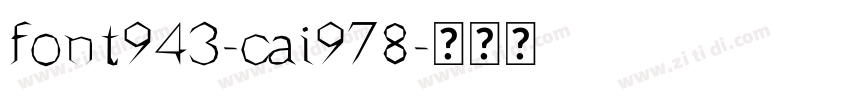 font943-cai978字体转换